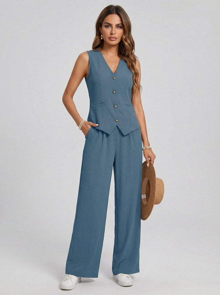 Sofía | Conjunto Chaleco + Pantalón de regalo