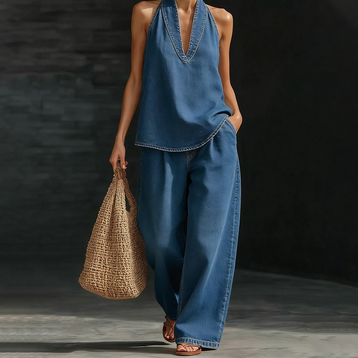 Conjunto dos Piezas Denim