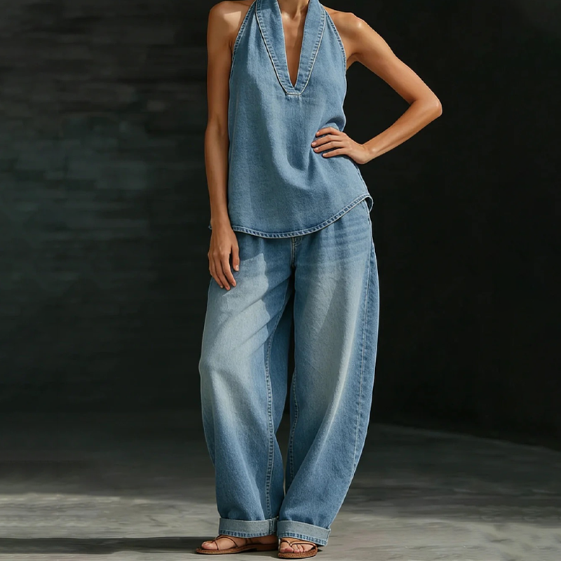 Conjunto dos Piezas Denim