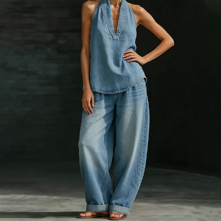 Conjunto dos Piezas Denim