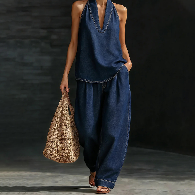 Conjunto dos Piezas Denim
