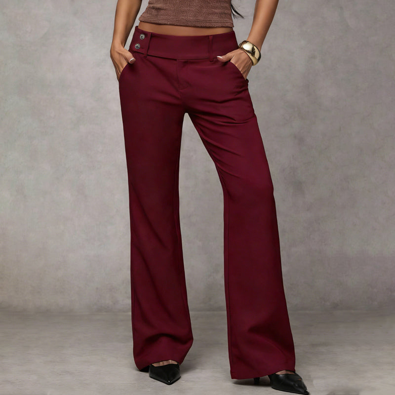Pantalones de traje acampanados