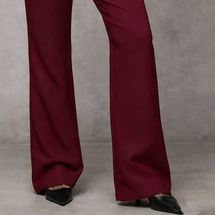 Pantalones de traje acampanados
