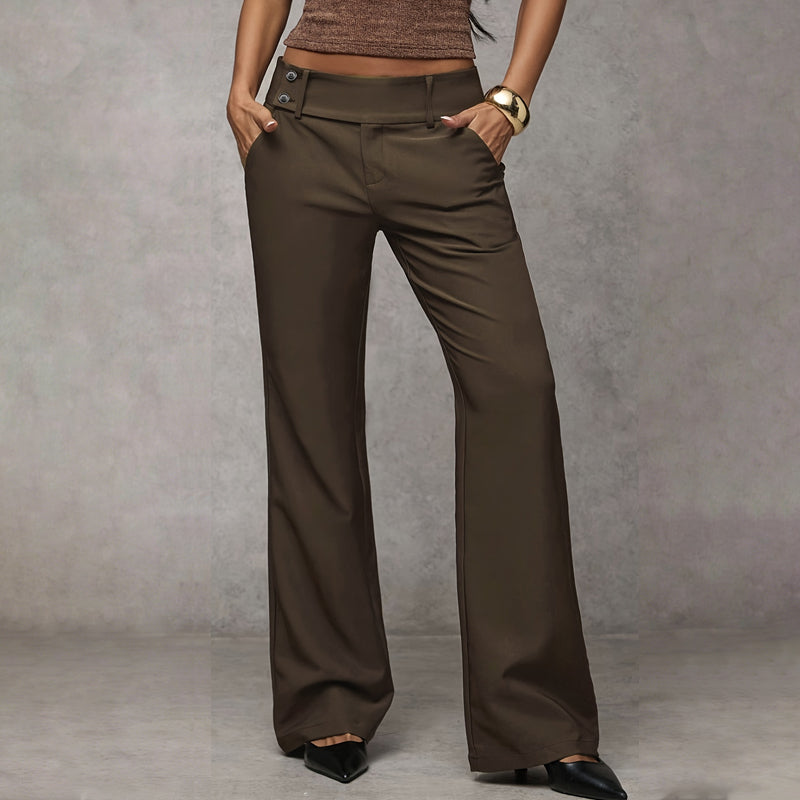 Pantalones de traje acampanados