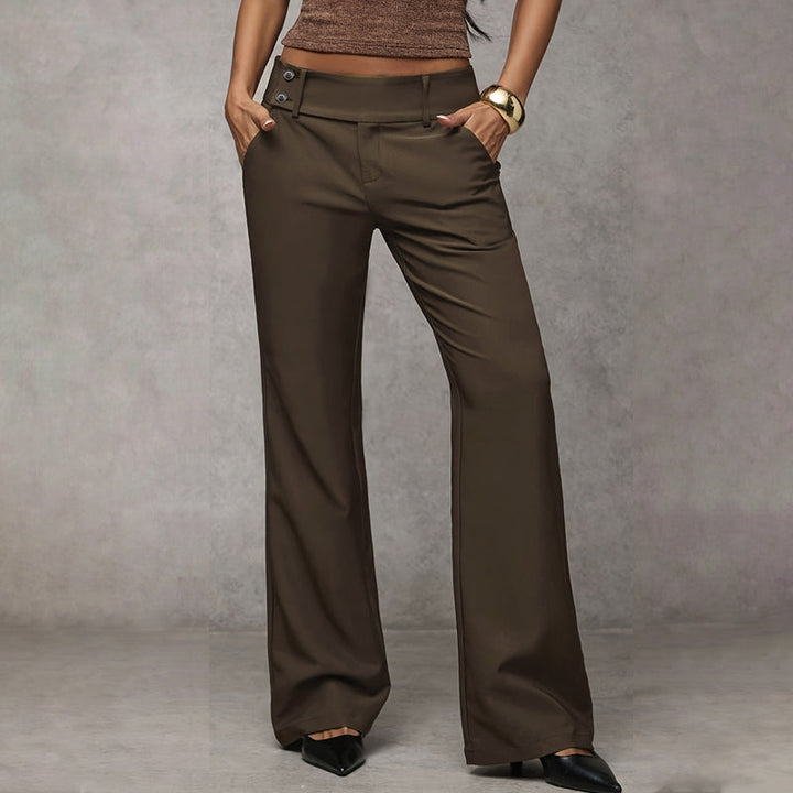 Pantalones de traje acampanados